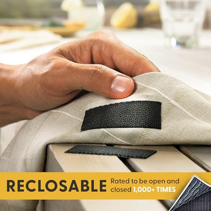 Industrial Strength - 5FT Black Indoor/Outdoor Adhesive Mounting Tape - Self Mating Reclosable Fastener Compatible with 3M SJ3550 / SJ3560 Dual Lock - size: 5 FT, style: Black