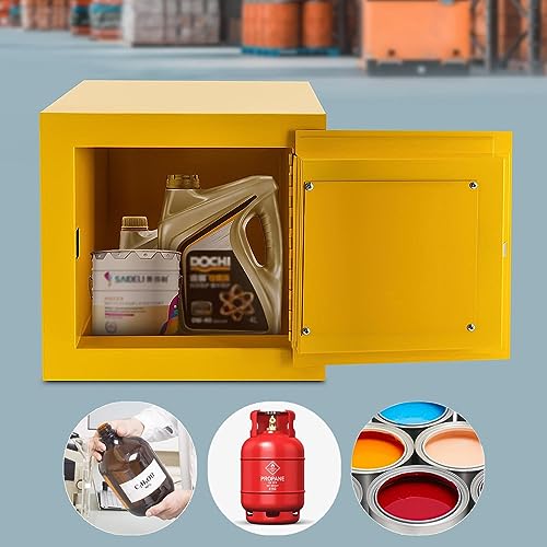 Flammable Safety Storage Cabinet 13"x13"x13" Industry Hazardous Materials - size: 13"*13"*13"