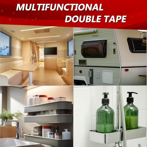 3M 5925 Double Sided Tape, 2 in x 16.4 ft Heavy Duty Foam Tape - size: 2" ×16.4ft