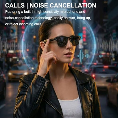 EGQINR Smart Glasses with 4K Camera & Translation - 8MP Video for Women Men