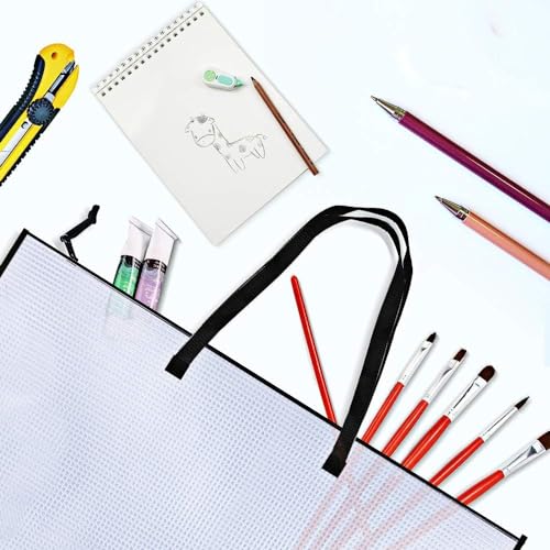 Opret Art Portfolio Bags 19X25 Inch with Handle and Zipper - color: 4 Pack