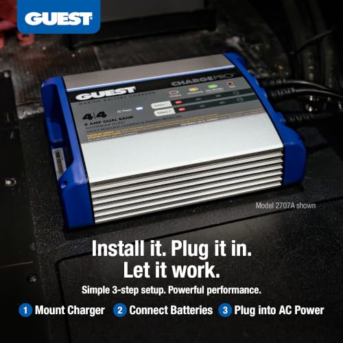 Guest 2708A Guest On-Board Battery Charger 5A / 12V; Bank; 120V Input - style: ChargePro 5