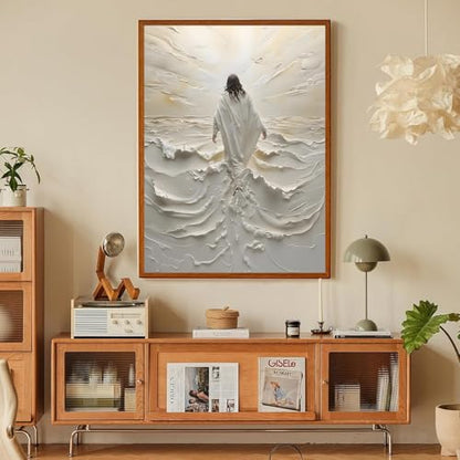 Jesus Paint by Numbers Kit for Adults Framed Canvas 12X16 in, Frameworkless - color: YH02809