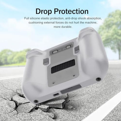 RC Protective Silicone Cover for DJI RC Drone Remote Controller, Anti-Glare Screen Shade & Shockproof Case Controller Accessories,Compatible with DJI Mavic 3/DJI Mavic 3 Cine/DJI Mini 3 Pro - color: Grey, style: RC Remote Controller
