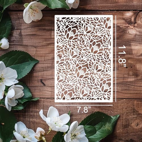 Stencils for Crafts Reusable Art Stencils for Painting Floral Stencil - style: Floral