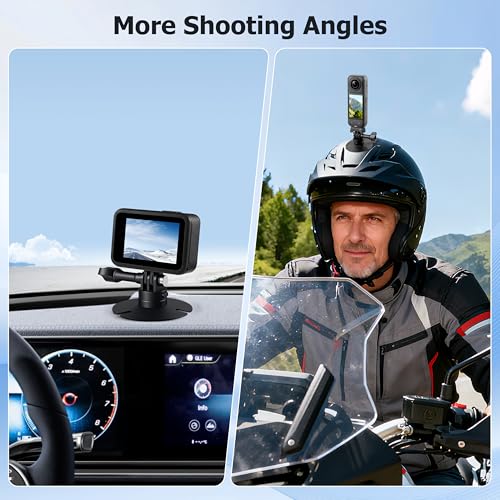 Flexible Adhesive Helmet Mount for Insta360 X6 X5 X4 Air GO Ultra