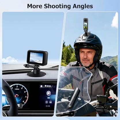 Flexible Adhesive Helmet Mount for Insta360 X6 X5 X4 Air GO Ultra