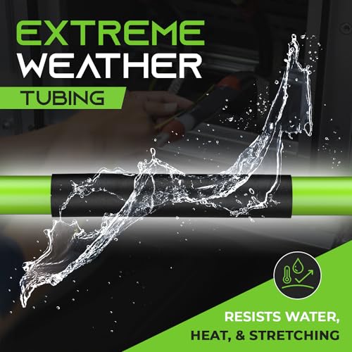 GEARit 1 inch Heat Shrink Tubing - 3:1 Ratio Adhesive Lined, Marine-Grade Waterproof Industrial Shrink Wrap, Dual-Wall Tubing, UL Approved - 50FT Roll - Black - size: 50 Feet - 1"