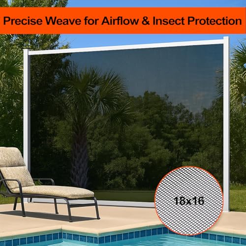 Fiberglass Window Screen Mesh Roll - 48 inch x 100 feet - size: 48” x 100’