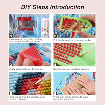FHBUBPUP Diamond Painting Kits for Adults Fox Diamond Art Kits for Adults