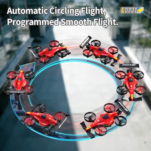 RC Flying Drift Car & Stunt Drone Remote Control Airplane Car Toys for Kids - color: Black