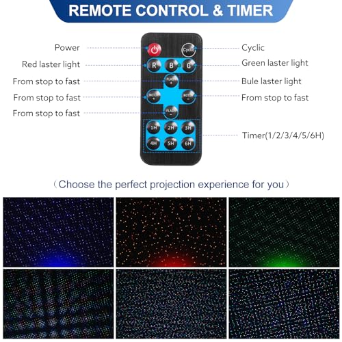 Outdoor RGB Laser Projector Lights 3 Color Starry Sky Firefly Effect - color: Style 2