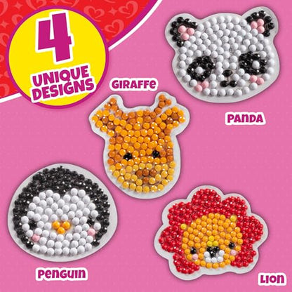 Zoo Buddies 24 Pack 5D Diamond Painting Kits, Goodie Bag Party Favors - color: Zoo Buddies