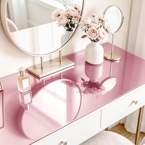 WESTICK Rose Gold Metallic Mirror Paper Self Adhesive Pink Permanent Vinyl - color: 4.Pink