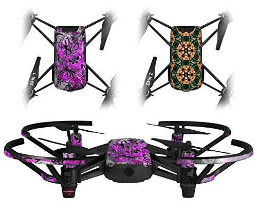 Skin Decal Wrap 2 Pack Compatible with DJI Ryze Tello Butterfly Graffiti Drone NOT Included