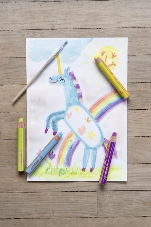 Multi-Talented Pencil - STABILO woody 3 in 1 - Pack of 5 - Black - color: Black