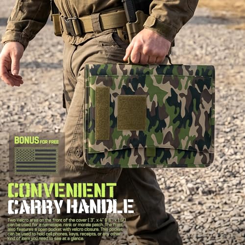 Livans Portfolio Padfolio Binder Detachable 3-Ring Planner - color: Camogreen