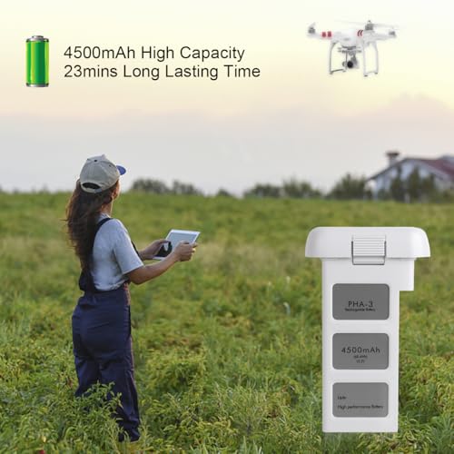KUWATA Intelligent Flight Battery for DJI Phantom 3 Professional/Advanced/Standard/4K/SE, 4500mAh, 2-Pack, Drone Extended Battery