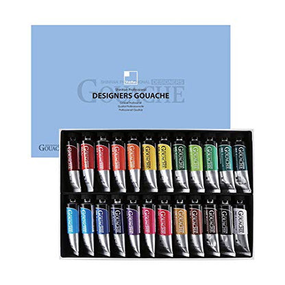 ShinHan Professional Designer Gouache 15ml Tube 24 Colors Set A