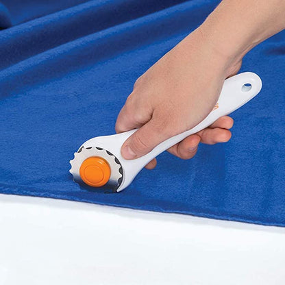 Fiskars 45mm Perforating Rotary Cutter Blade Replacement for Fabric, 1-Pack - size: 45mm, style: 1 Pack - Perforated