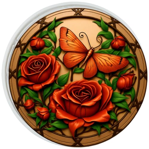 Butterfly Flower Silicone Mold Butterfly Rose Polymer Clay Molds - color: Style F