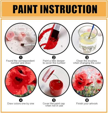 igoodom Sugar Skull Paint by Numbers Kit for Adults, DIY Painting Project - color: MY0300, size: 19.7x15.7in(50x40cm)