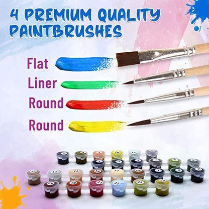 Ledgebay Paint by Numbers Kit for Adults, 16x20 Unframed Canvas - color: Apple Harvest, size: 16" x 20" Unframed