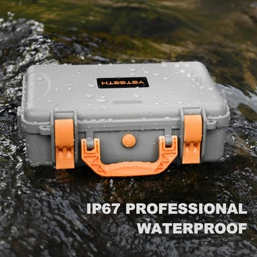 Hard Case for DJI Mini 3 Pro: with Custom Foam for DJI Mini 3/4 Pro Drone - color: Gray