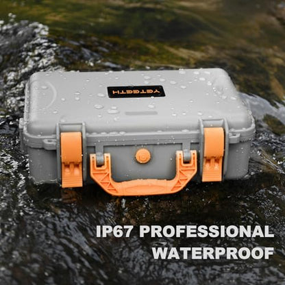 Hard Case for DJI Mini 3 Pro: with Custom Foam for DJI Mini 3/4 Pro Drone - color: Gray
