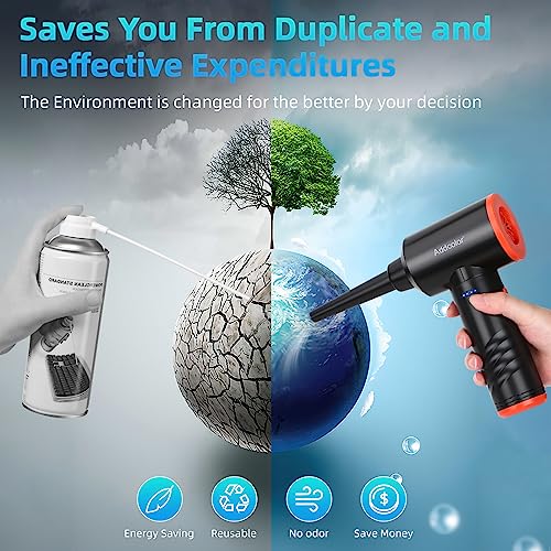 Compressed Air Duster 6000mAh Battery - Electric Air Duster