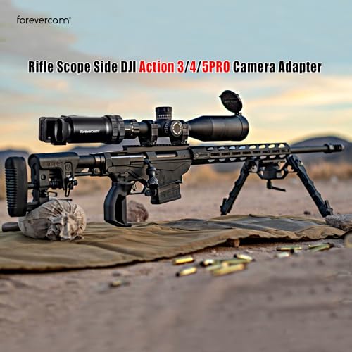 Forevercam Rifle Scope Camera Mount Adapter for DJI Osmo Action 3 4 5 Pro