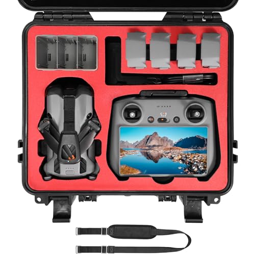 FPVtosky Hard Case for DJI Mini 5 Pro/Fly More Combo/Plus, Waterproof Carrying Case for Mavic Mini5 Pro RC 2 Accessories [ CASE ONLY ] - color: Black