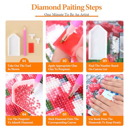 Diamond Art Kits for Adults, Starry Sky DIY Diamond Painting for Beginners - color: BLKJDP01