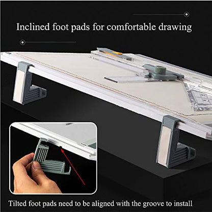SALEMAR Inch Scale A3 Drafting Table Drawing Board Graphic Architectural Sketch Tool Set