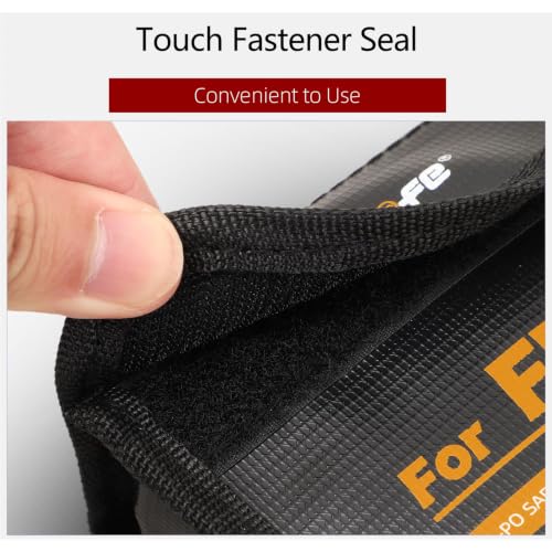 Fireproof Bag for DJI Flip Battery - for 3 Batteries - size: Large (for 3pcs batteries)