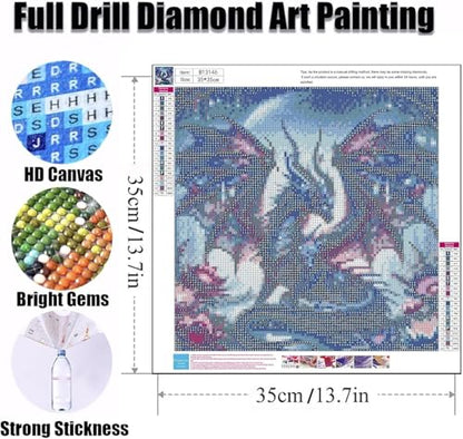 Ekuxom 3 Pack Diamond Art Kits for Adults-Dragon Diamond Painting - color: Dragon