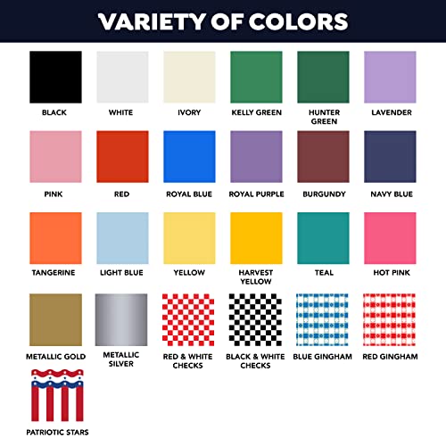 Party Essentials Plastic Banquet Table Roll Available in 27 Colors, 40" x 100', Royal Blue - color: Royal Blue, size: 100" x 40" (Rectangular)