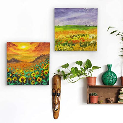 Falling in Art 2 Pack 20x20 Unfinished Birch Wood Panels Kit for Painting - size: 20*20 2-pack