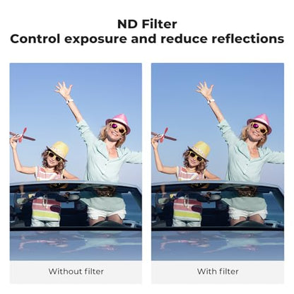 K&F CONCEPT ND Filter Set Compatible with DJI Osmo Nano - style: ND8+ND16+ND32+ND64