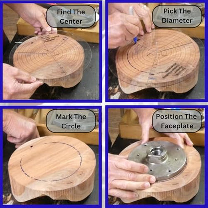 350mm Round Center Finder and Circle Maker - size: 350mm
