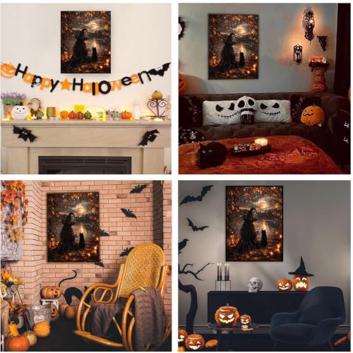 SUJINMEI Witch Paint by Numbers Kit for Adults Without Frame 16X20 inch - color: MT23074-US