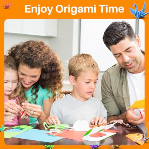 Opret Origami Paper Square Single Sided for Arts and Crafts Projects - size: 9.8 x 9.8 in