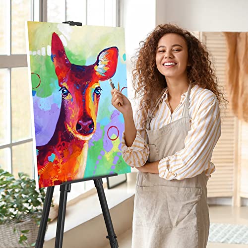 Art Painting Display Easel Stand - Portable Adjustable Floor Artist Easel - style: Black - 1pack
