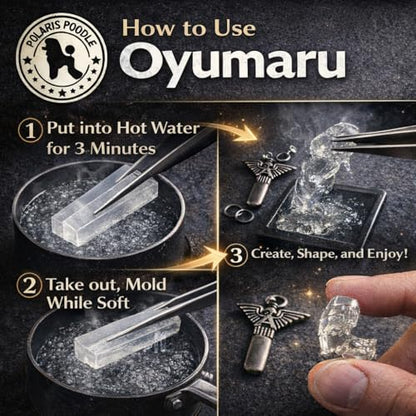 Oyumaru Clear Reusable Thermoplastic Mold Material – Clear Instant Mold for DIY Casting, Miniatures, Jewelry & Craft Duplication (8 Pack)