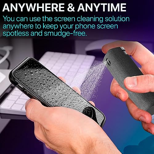 Screen Cleaner Spray (16oz + mini Cleaner) – Best Large Cleaning Kit for - size: 16 Fl Oz + 0.3 Fl Oz