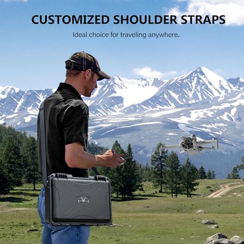 STARTRC Mini 3 Case,Waterproof Case for DJI Mini 4 Pro for Skyrover X1 - color: Black