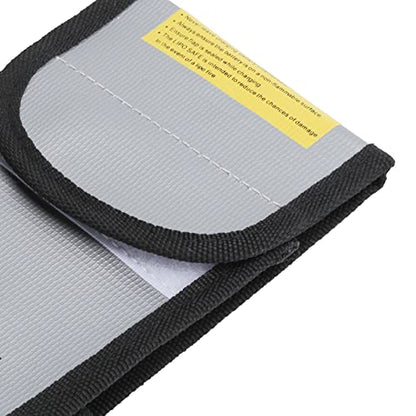 Fireproof Document Bag, Storage Bag with High Temperature Material for Important Certificates, Passports, Cash, Jewelry, Batteries