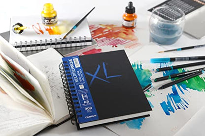 CANSON XL Textured Mixed Media 300gsm A5 Paper Pad 34 Sheets - style: A5 300GSM 34 SHEETS