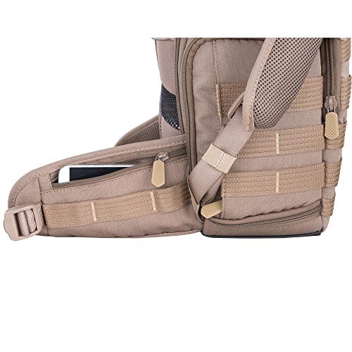 VANGUARD VEO Range T48 Backpack for Pro DSLR/Mirrorless Cameras, Tactical Style – Beige - style: Veo Range T48 Bg