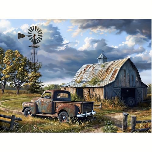 Rural Scenery Paint by Numbers Kit for Adults,Color By Numbers for Adults - color: DP03773